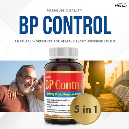 BP Control - 90 Capsules | Blood Pressure Support Supplement