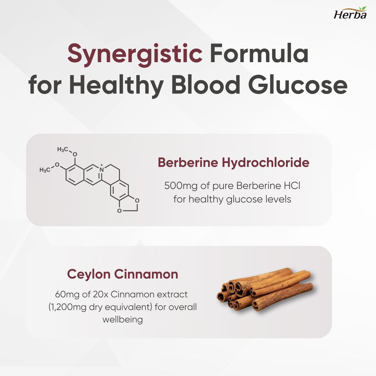 Supplément de Berbérine à la Cannelle de Ceylan – 120 Gélules | Bérberine 1000mg (par portion) | Fabriqué au Canada