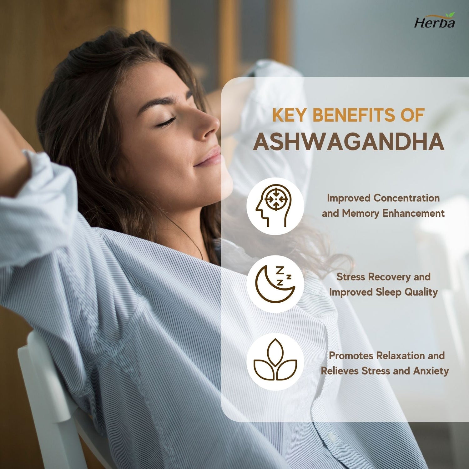 Ashwagandha Supplement - 150 Capsules | Made in Canada | 6000mg Dry Powder Equivalent Per Day - Herba