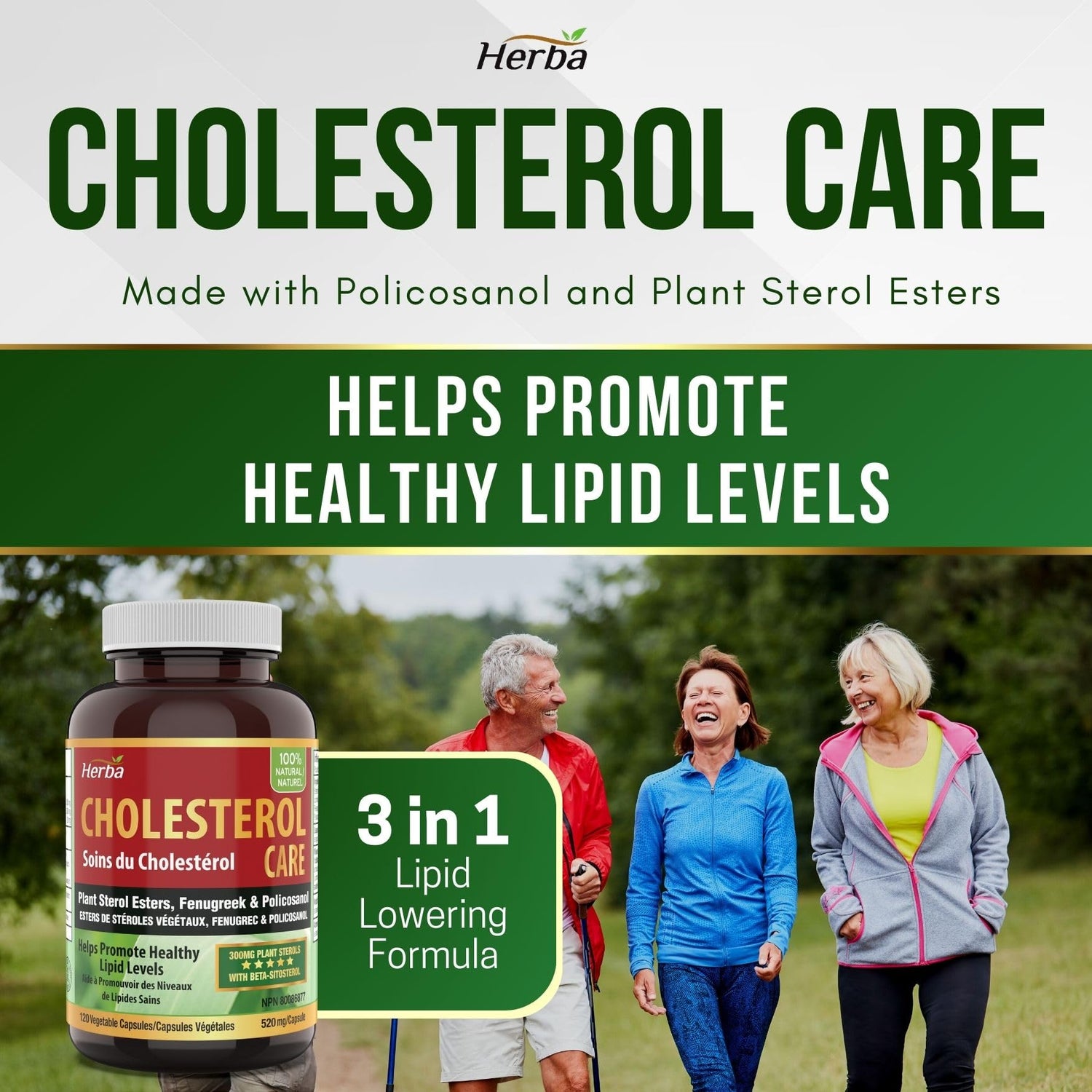 Cholesterol Care – 120 Vegetable Capsules - Herba