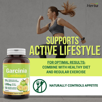 Extrait de Garcinia Cambogia - 70% HCA  | 150 capsules de légumes