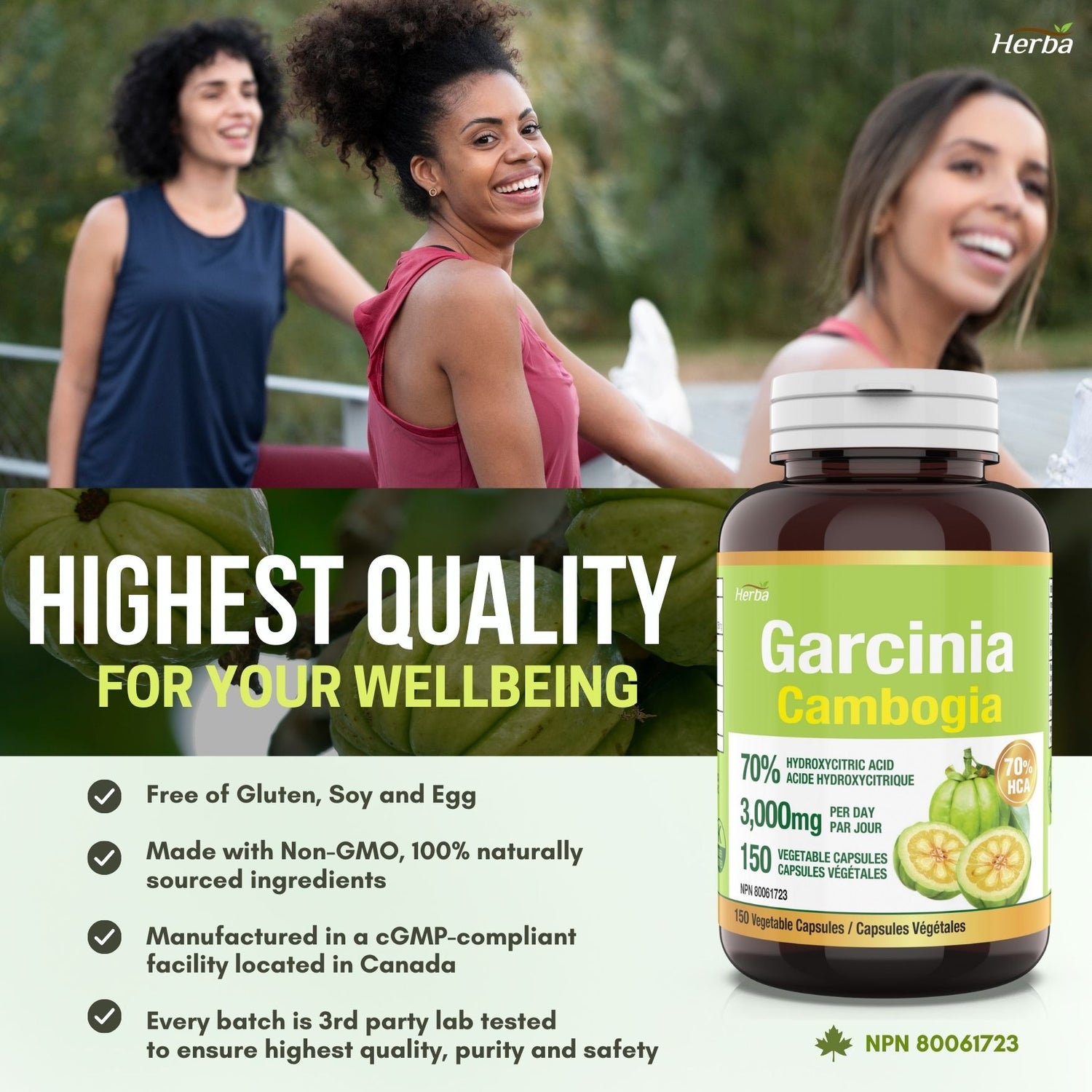 Extrait de Garcinia Cambogia - 70% HCA  | 150 capsules de légumes