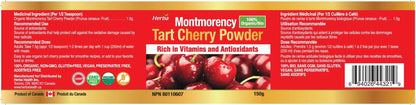 Montmorency Tart Cherry Powder – 150g | 100% Organic - Herba