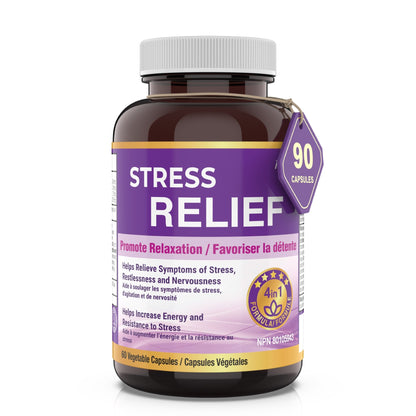 Natural Stress and Sleep Aids for Adult - Melatonin Free - 60 Capsules - Herba