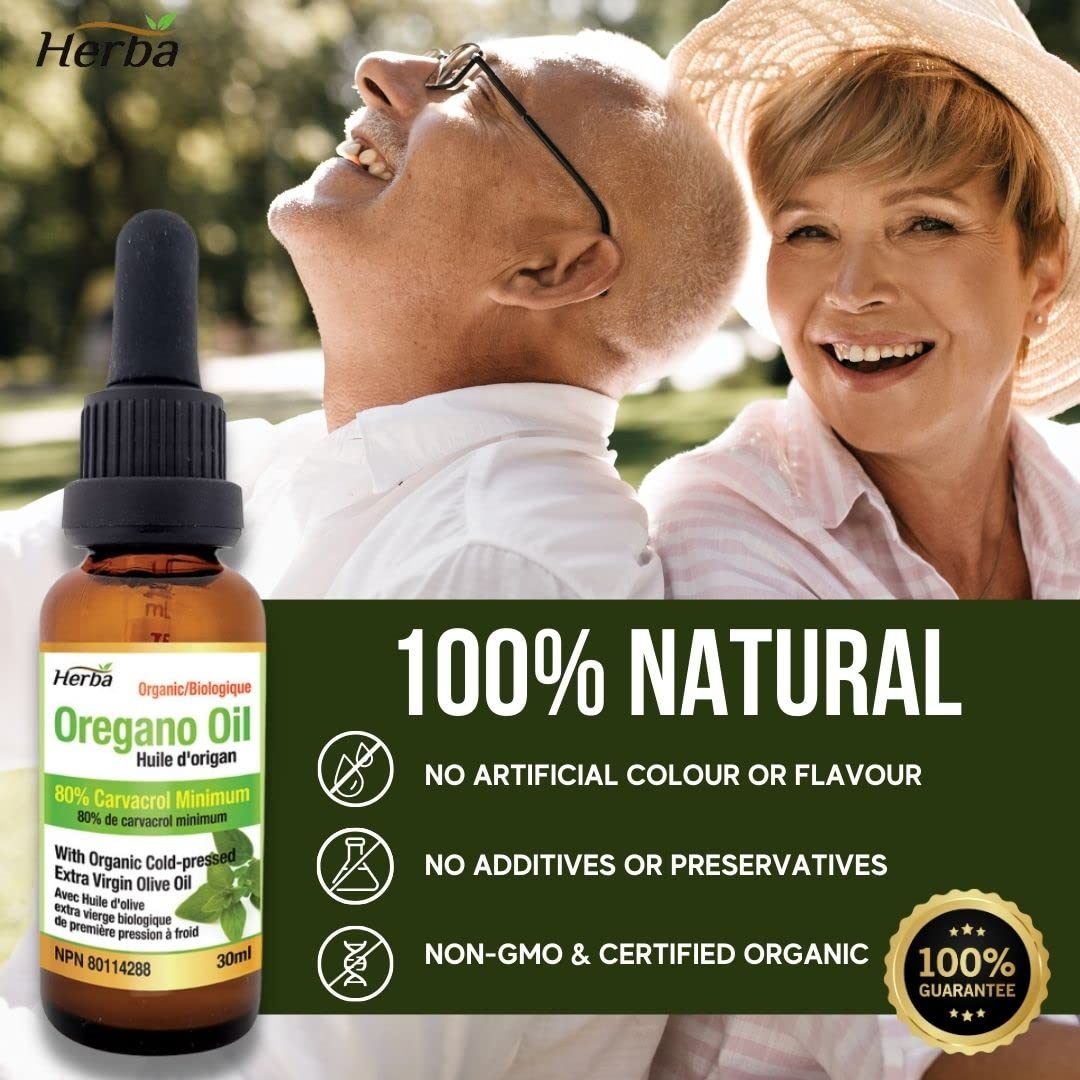 Organic Oregano Oil Drops - 30mL - Herba