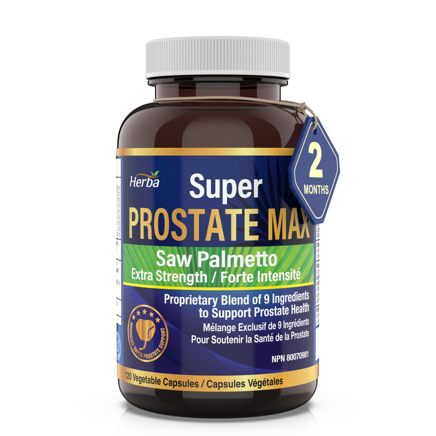 Prostate Max - Prostate Supplement for Men – 120 Capsules | 9 Natural Ingredients - Herba