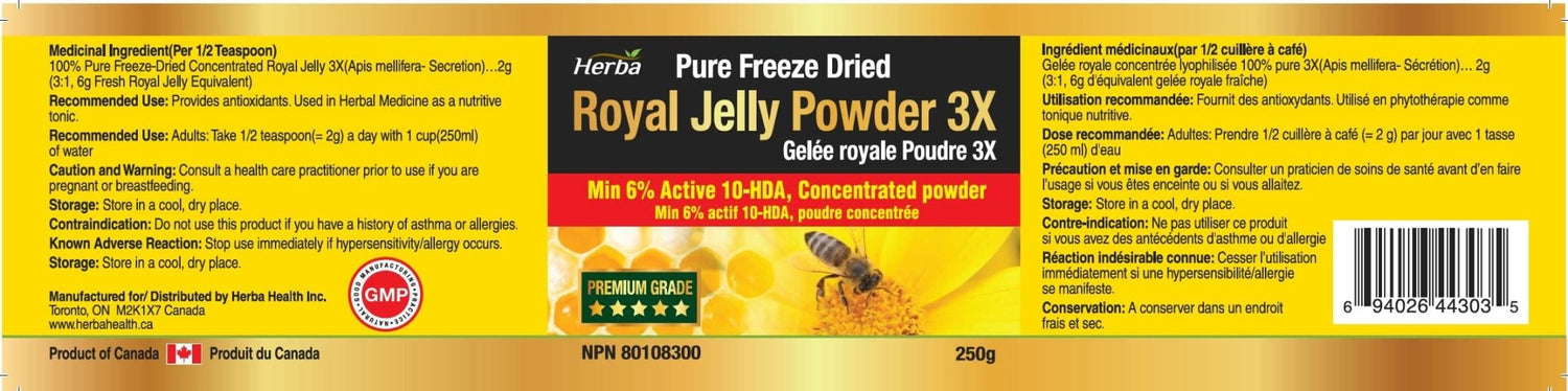 Royal Jelly Powder 250g - Herba